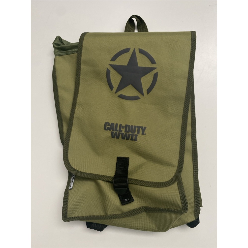 Activision Call Of Duty WWII Backpack Unisex OS Green New Promotional Foldaway